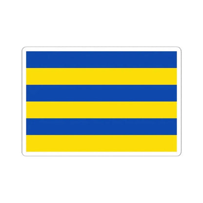 Flag of Kapellen Belgium (Belgium) STICKER Vinyl Kiss-Cut Decal 6 Inch White - The Sticker Space