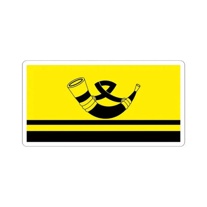 Flag of Kapyl (Belarus) STICKER Vinyl Kiss-Cut Decal 4 Inch White - The Sticker Space