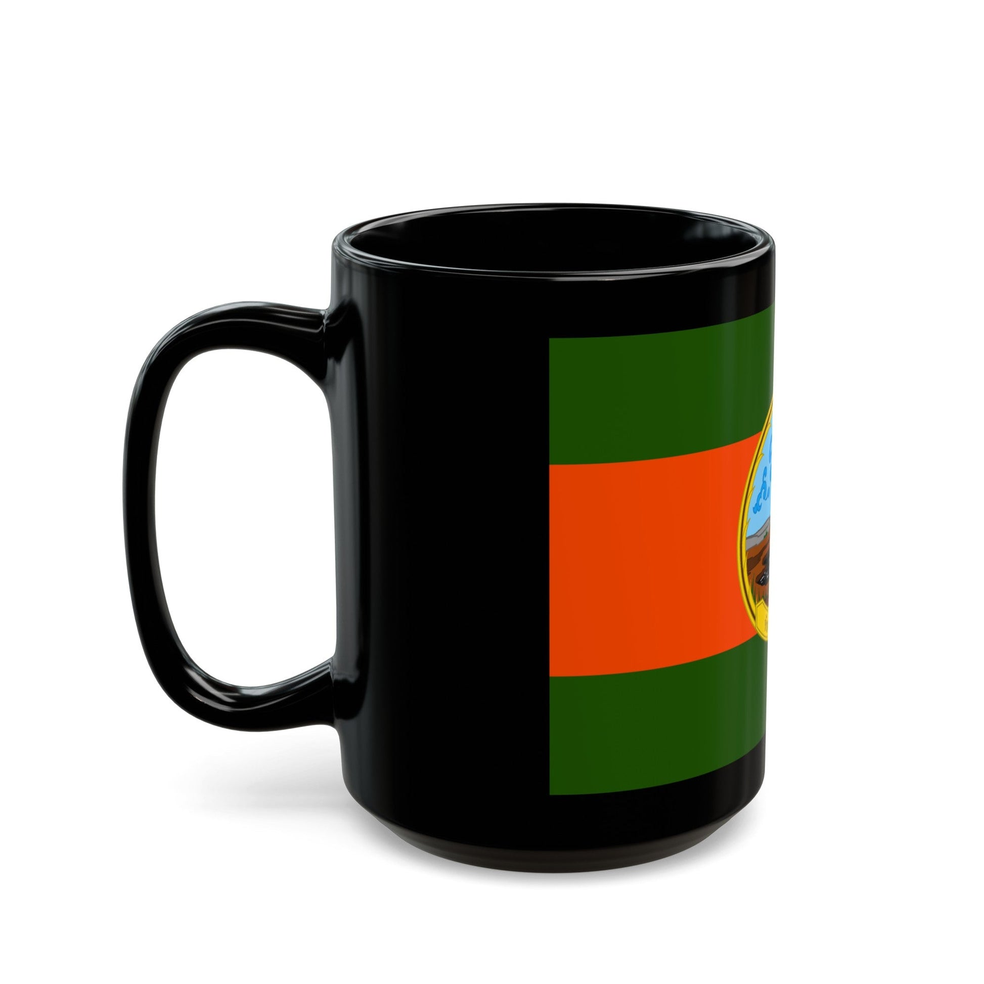 Flag of Karasin Province Thailand - Black Coffee Mug-The Sticker Space