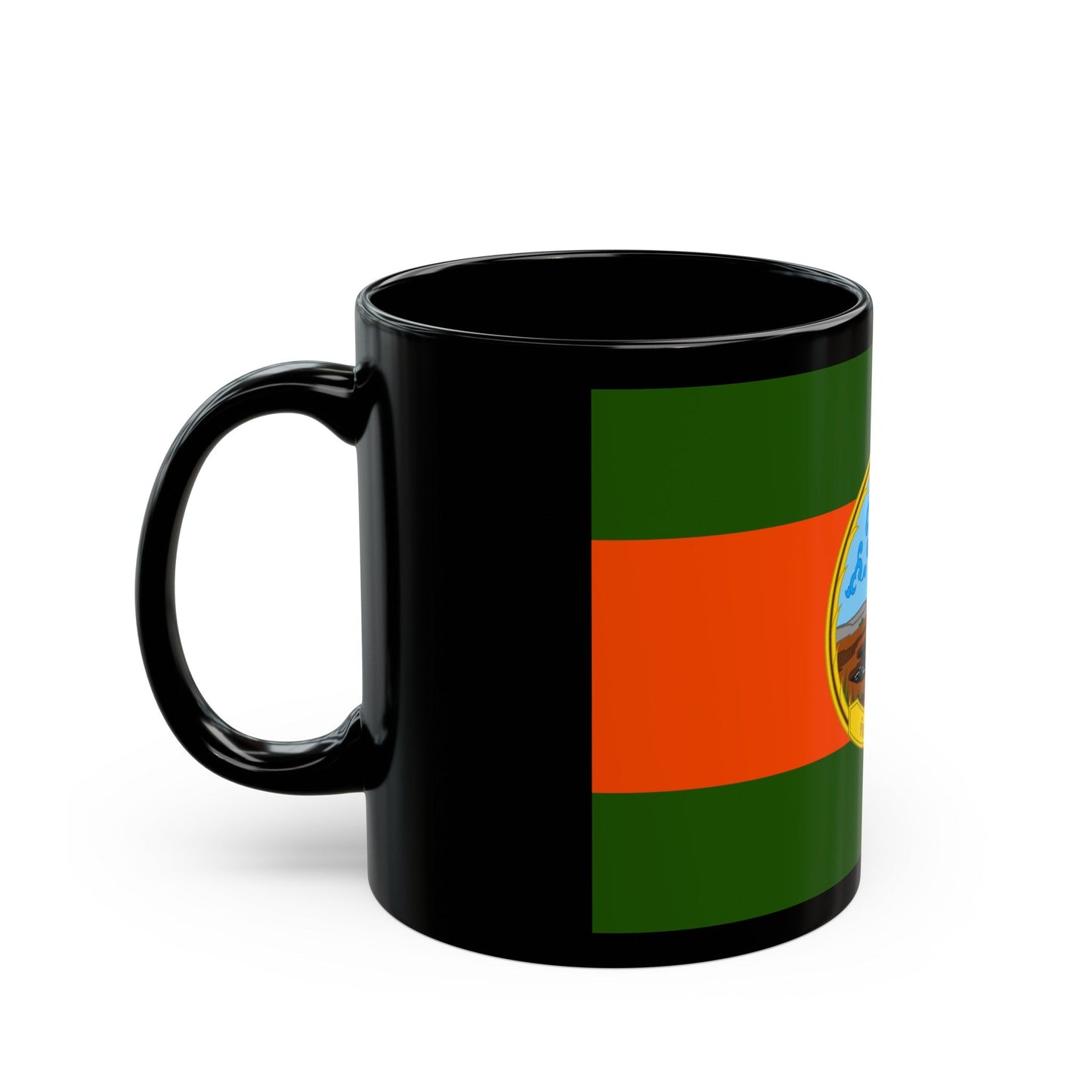 Flag of Karasin Province Thailand - Black Coffee Mug-The Sticker Space