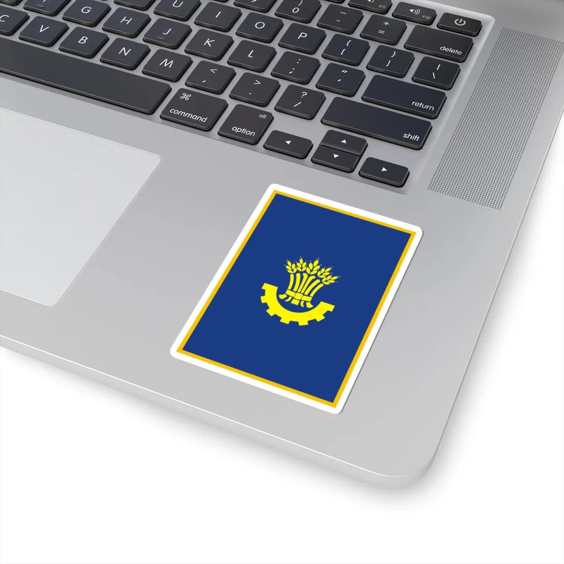 Flag of Karlivskiy Raion in Poltava Oblast (Ukraine) STICKER Vinyl Kiss-Cut Decal - The Sticker Space