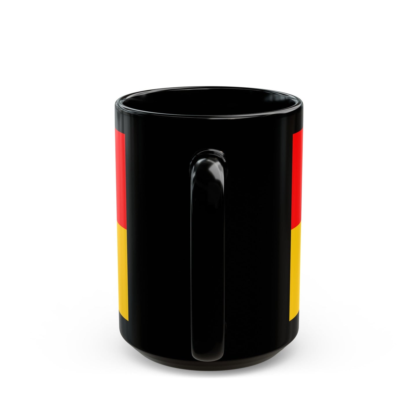 Flag of Karlovac County Croatia - Black Coffee Mug-The Sticker Space