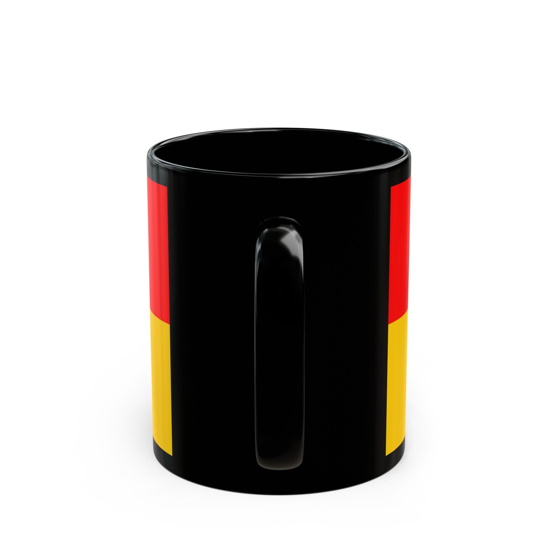 Flag of Karlovac County Croatia - Black Coffee Mug-The Sticker Space