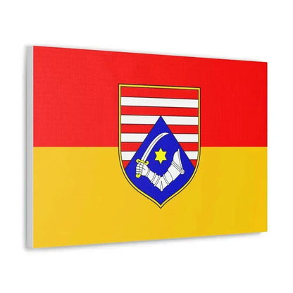 Flag of Karlovac County Croatia - Canvas Wall Art - The Sticker Space