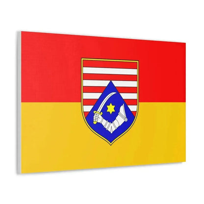Flag of Karlovac County Croatia - Canvas Wall Art - The Sticker Space