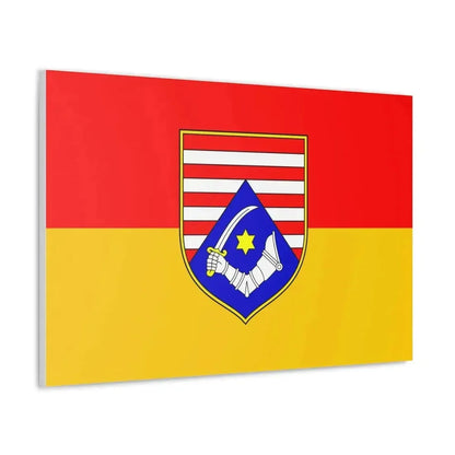 Flag of Karlovac County Croatia - Canvas Wall Art - The Sticker Space