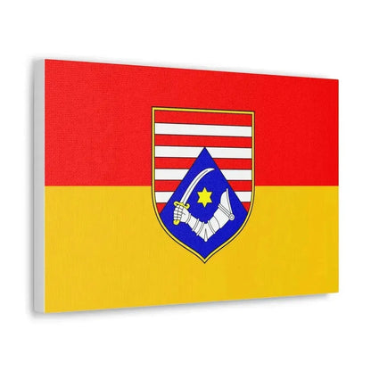 Flag of Karlovac County Croatia - Canvas Wall Art - The Sticker Space