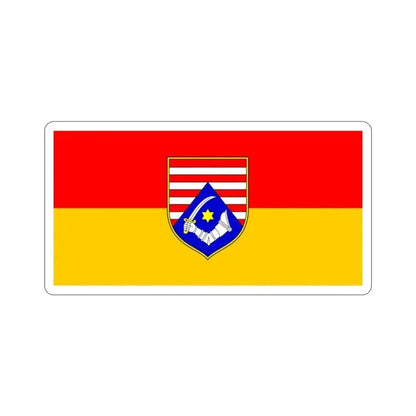 Flag of Karlovac County Croatia STICKER Vinyl Die-Cut Decal 2 Inch - The Sticker Space
