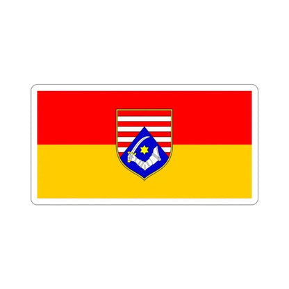 Flag of Karlovac County Croatia STICKER Vinyl Die-Cut Decal 2 Inch - The Sticker Space