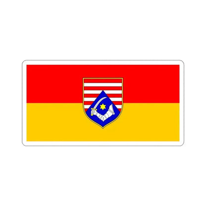Flag of Karlovac County Croatia STICKER Vinyl Die-Cut Decal 3 Inch - The Sticker Space