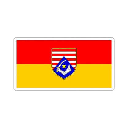 Flag of Karlovac County Croatia STICKER Vinyl Die-Cut Decal 3 Inch - The Sticker Space
