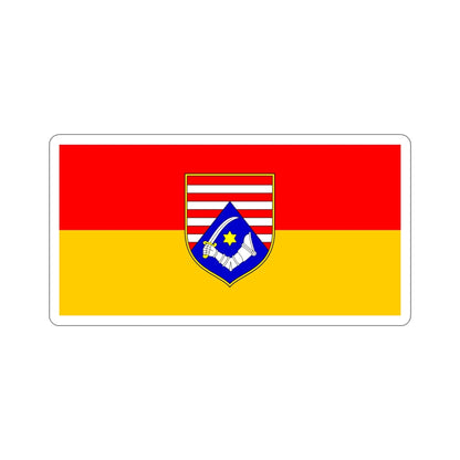 Flag of Karlovac County Croatia STICKER Vinyl Die-Cut Decal-4 Inch-The Sticker Space