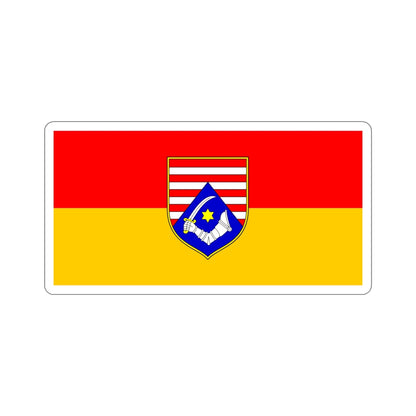 Flag of Karlovac County Croatia STICKER Vinyl Die-Cut Decal-5 Inch-The Sticker Space