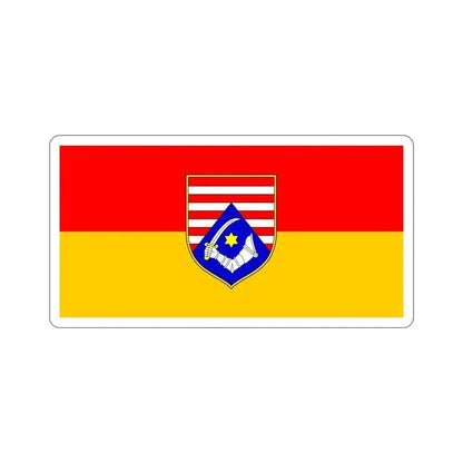 Flag of Karlovac County Croatia STICKER Vinyl Die-Cut Decal 5 Inch - The Sticker Space