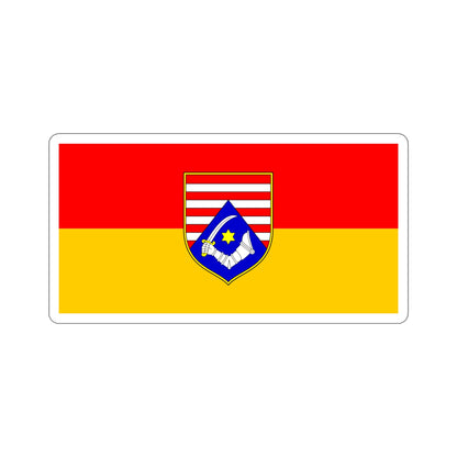 Flag of Karlovac County Croatia STICKER Vinyl Die-Cut Decal-6 Inch-The Sticker Space