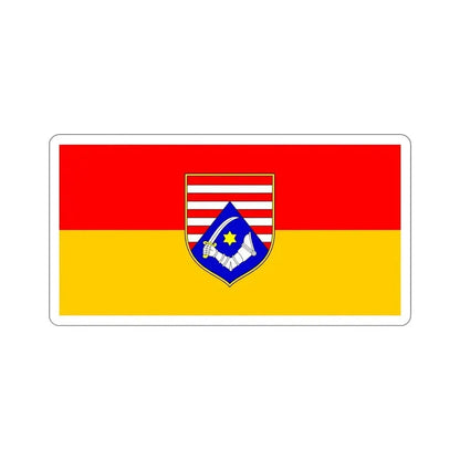 Flag of Karlovac County Croatia STICKER Vinyl Die-Cut Decal 6 Inch - The Sticker Space