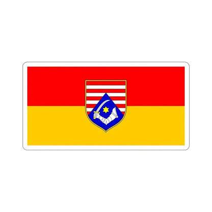 Flag of Karlovac County Croatia STICKER Vinyl Die-Cut Decal 6 Inch - The Sticker Space