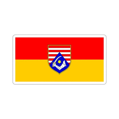 Flag of Karlovac County Croatia STICKER Vinyl Die-Cut Decal - The Sticker Space