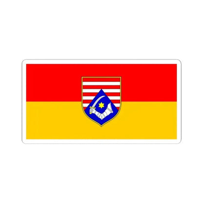 Flag of Karlovac County Croatia - STICKER Vinyl Kiss-Cut Decal 2 Inch White - The Sticker Space