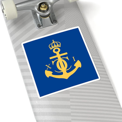 Flag of Karlskrona (Sweden) STICKER Vinyl Kiss-Cut Decal - The Sticker Space