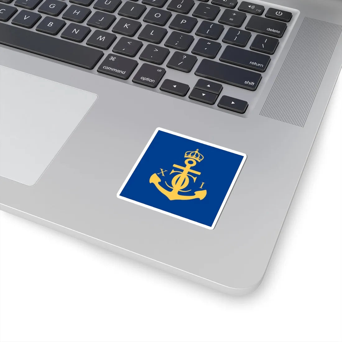 Flag of Karlskrona (Sweden) STICKER Vinyl Kiss-Cut Decal - The Sticker Space