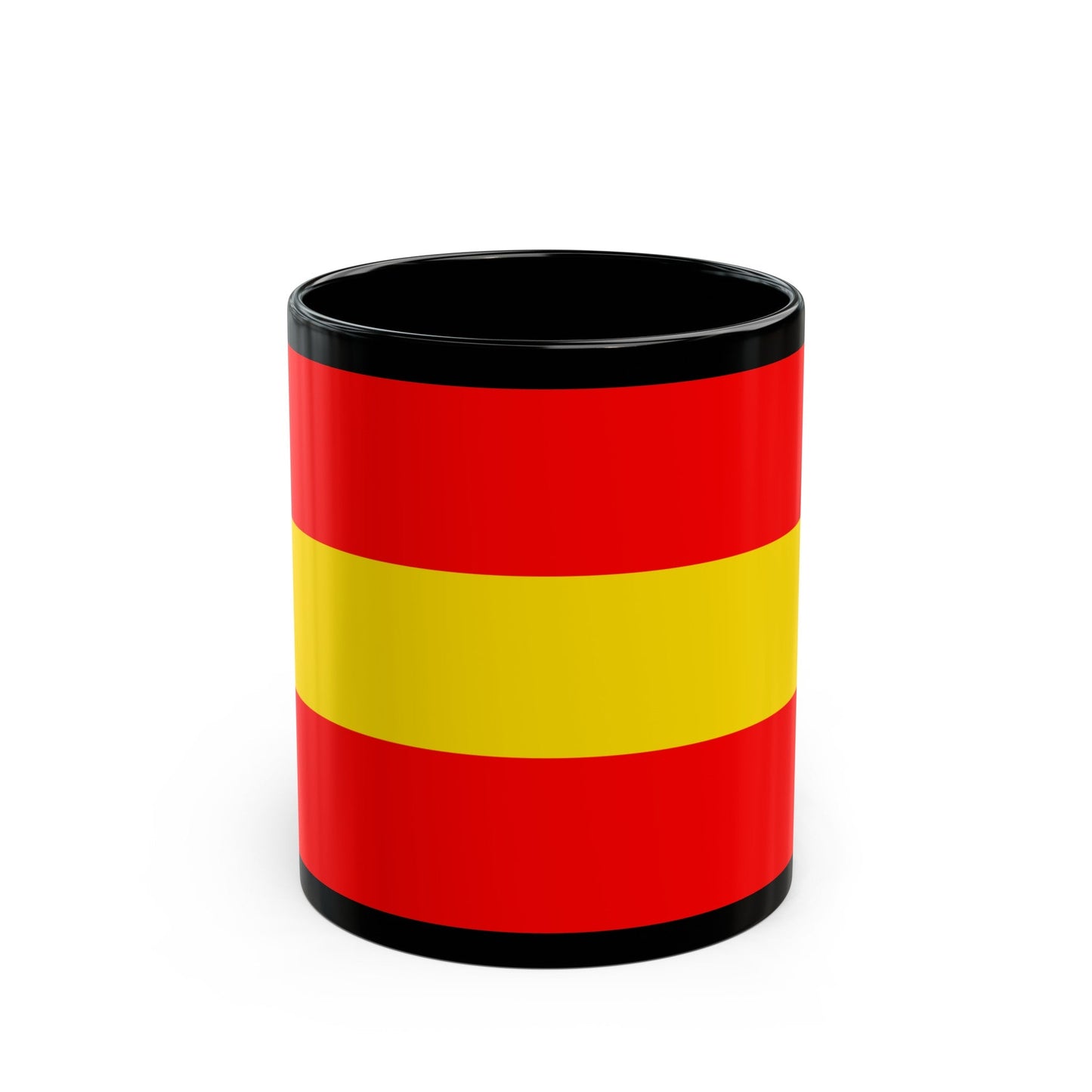 Flag of Karlsruhe 2 Germany - Black Coffee Mug-11oz-The Sticker Space