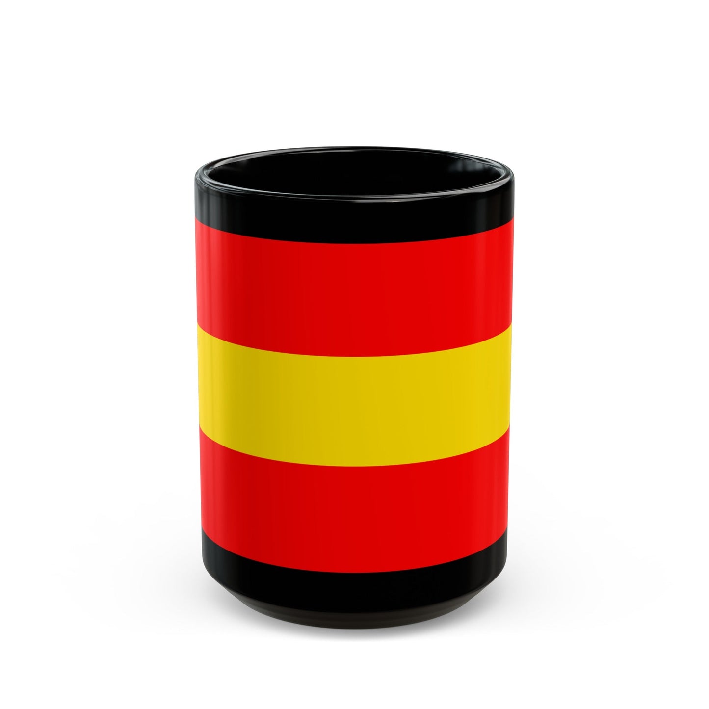 Flag of Karlsruhe 2 Germany - Black Coffee Mug-15oz-The Sticker Space