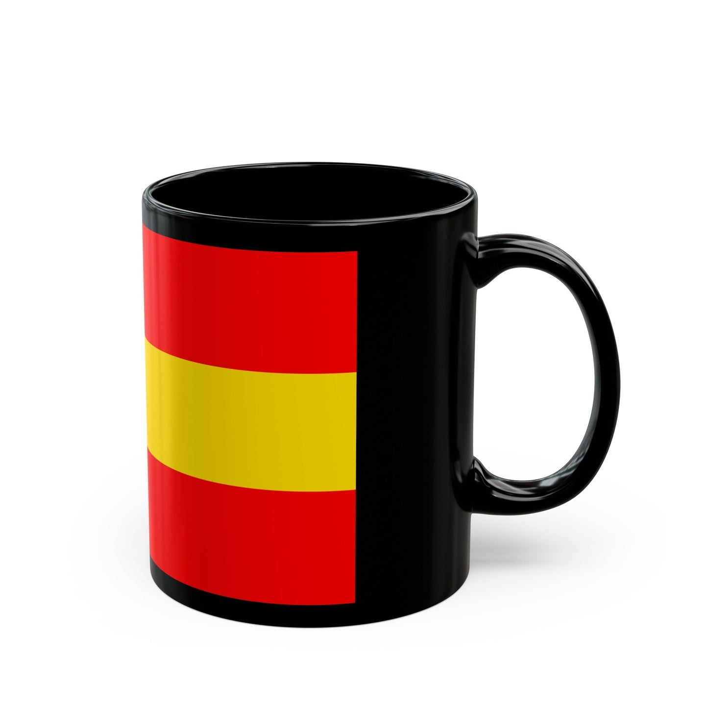 Flag of Karlsruhe 2 Germany - Black Coffee Mug-The Sticker Space