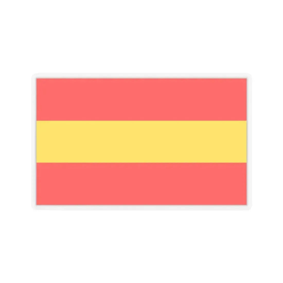 Flag of Karlsruhe 2 Germany - STICKER Vinyl Kiss-Cut Decal 2 Inch Transparent - The Sticker Space