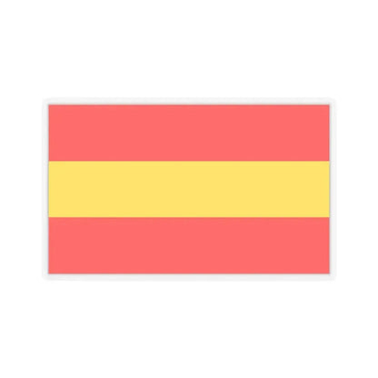 Flag of Karlsruhe 2 Germany - STICKER Vinyl Kiss-Cut Decal 2 Inch Transparent - The Sticker Space