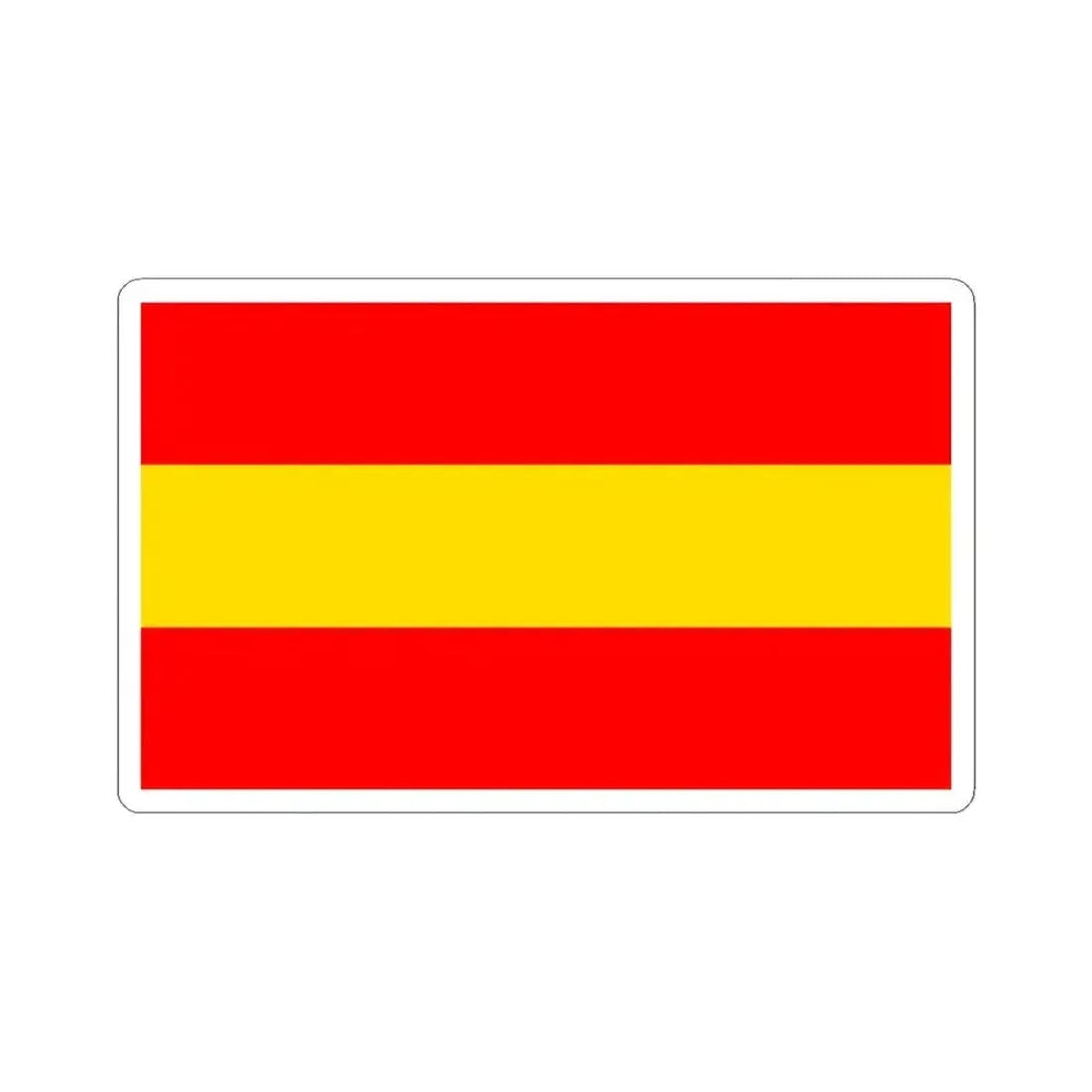 Flag of Karlsruhe 2 Germany - STICKER Vinyl Kiss-Cut Decal 3 Inch White - The Sticker Space