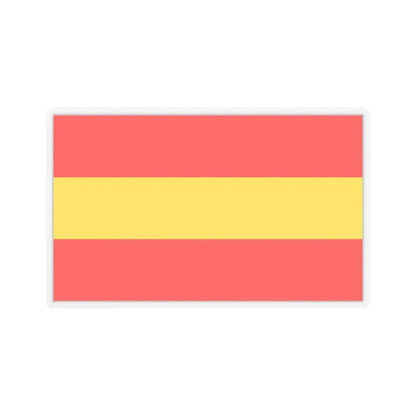 Flag of Karlsruhe 2 Germany - STICKER Vinyl Kiss-Cut Decal 4 Inch Transparent - The Sticker Space