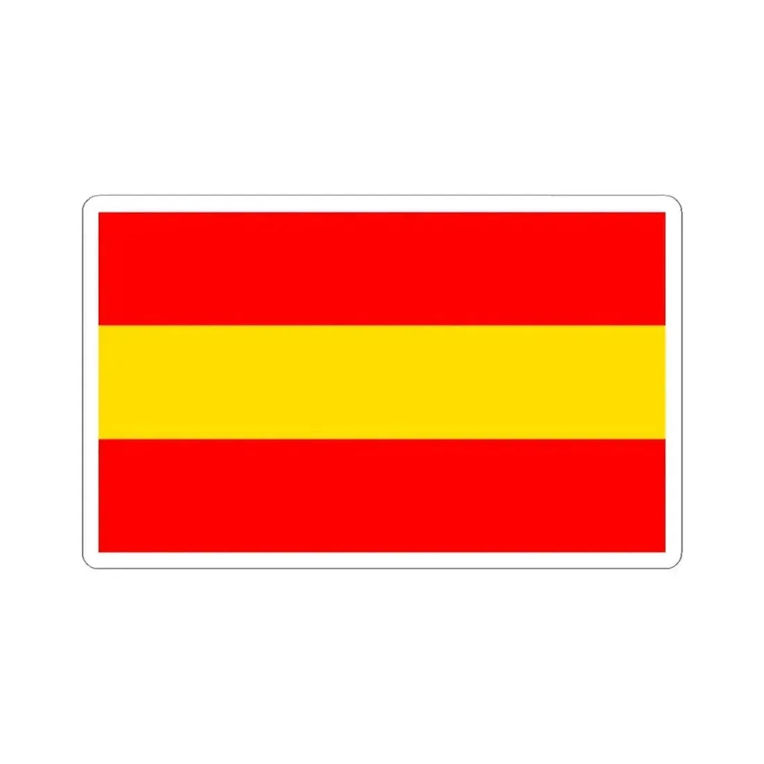 Flag of Karlsruhe 2 Germany - STICKER Vinyl Kiss-Cut Decal 4 Inch White - The Sticker Space