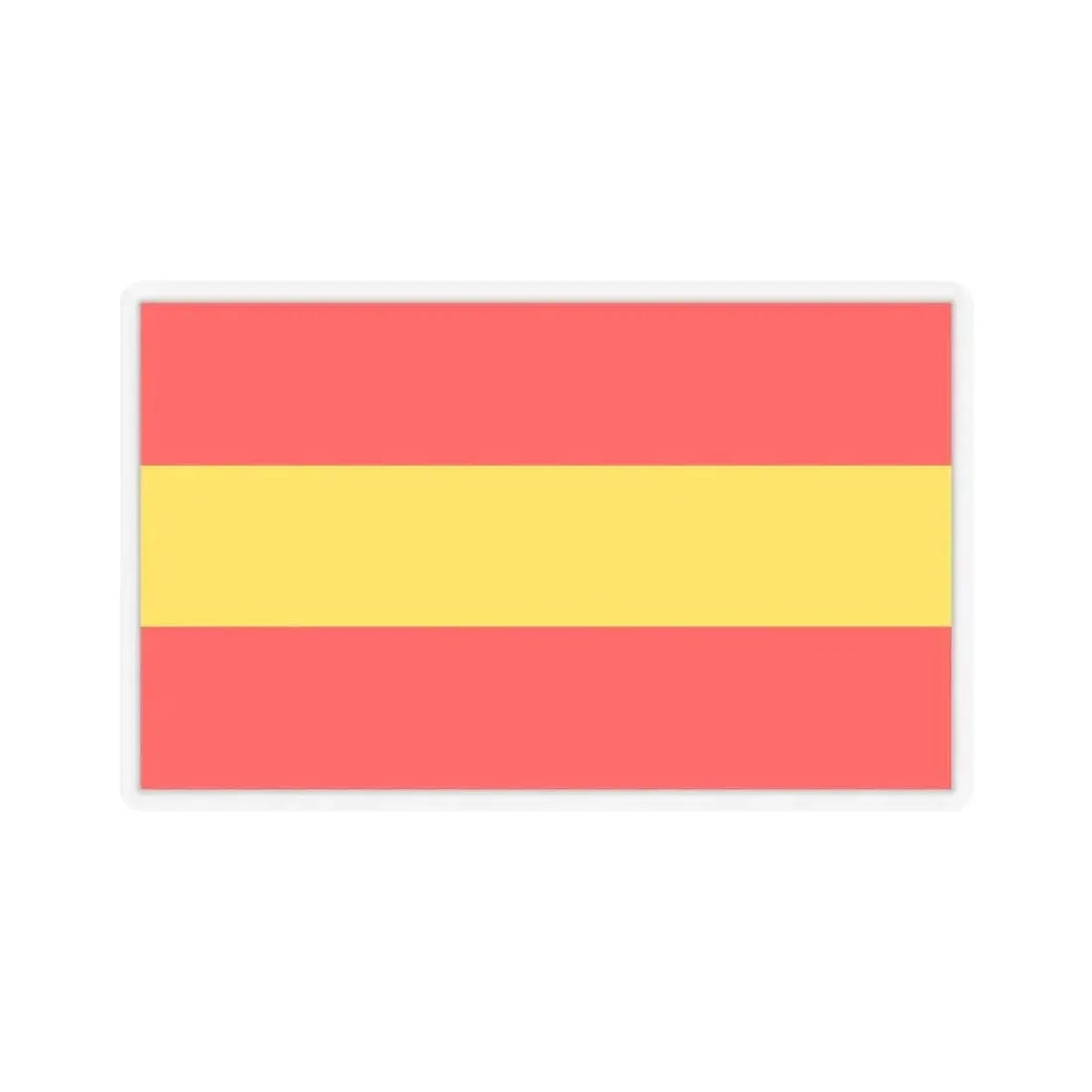 Flag of Karlsruhe 2 Germany - STICKER Vinyl Kiss-Cut Decal 6 Inch Transparent - The Sticker Space