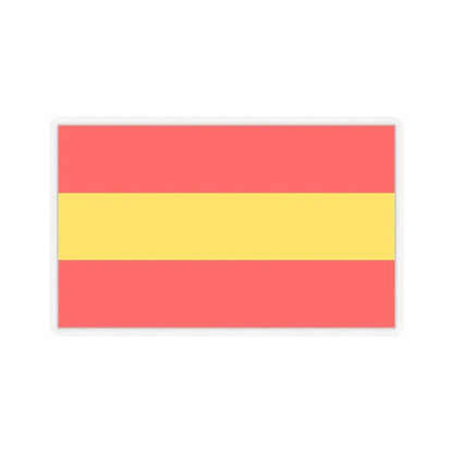 Flag of Karlsruhe 2 Germany - STICKER Vinyl Kiss-Cut Decal 6 Inch Transparent - The Sticker Space