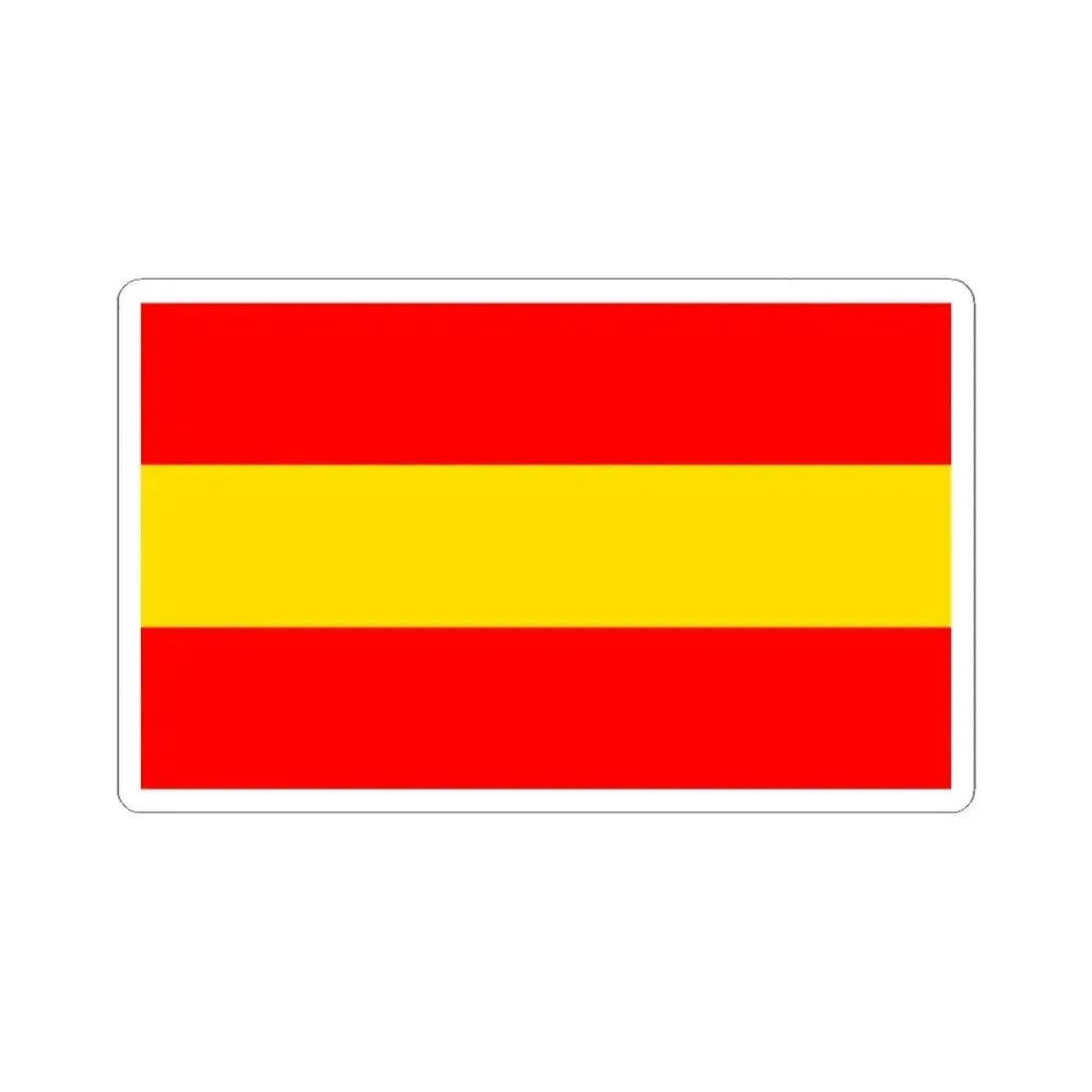 Flag of Karlsruhe 2 Germany - STICKER Vinyl Kiss-Cut Decal 6 Inch White - The Sticker Space