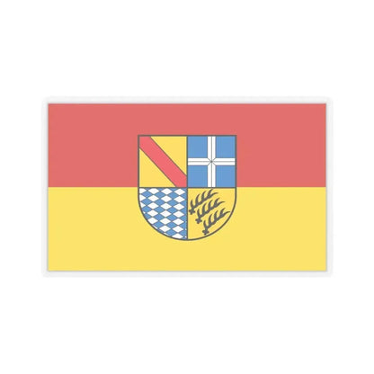 Flag of Karlsruhe Germany - STICKER Vinyl Kiss-Cut Decal 4 Inch Transparent - The Sticker Space