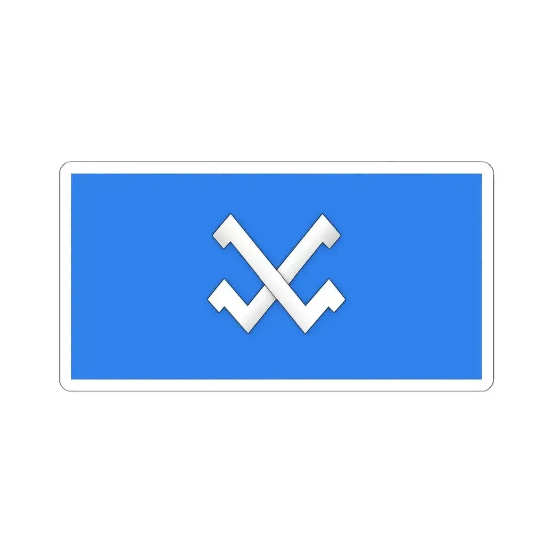 Flag of Karma (Belarus) STICKER Vinyl Kiss-Cut Decal 4 Inch White - The Sticker Space