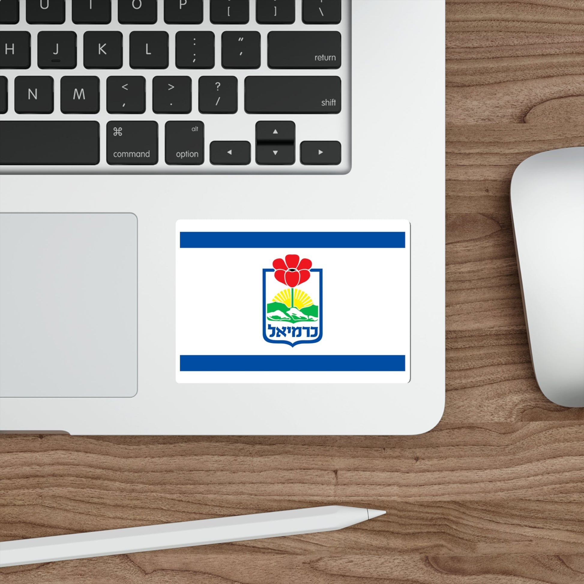 Flag of Karmiel Israel STICKER Vinyl Die-Cut Decal-The Sticker Space