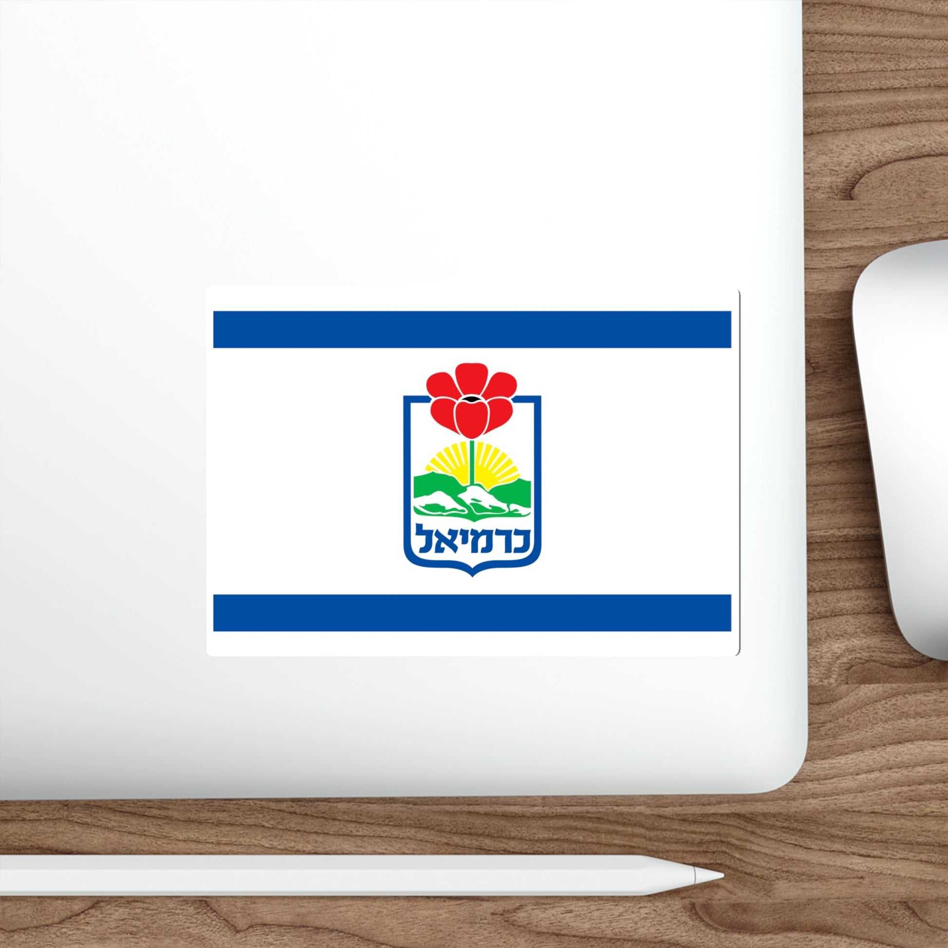 Flag of Karmiel Israel STICKER Vinyl Die-Cut Decal-The Sticker Space