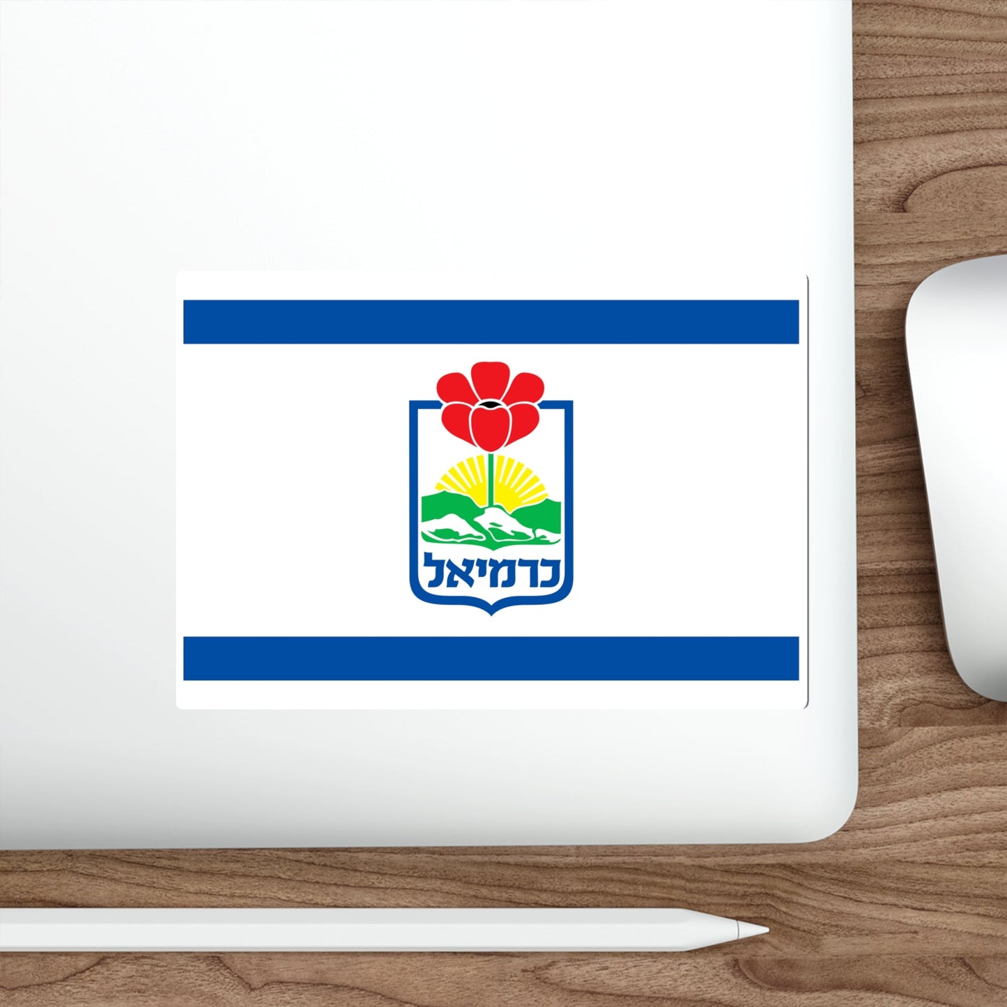 Flag of Karmiel Israel STICKER Vinyl Die-Cut Decal-The Sticker Space