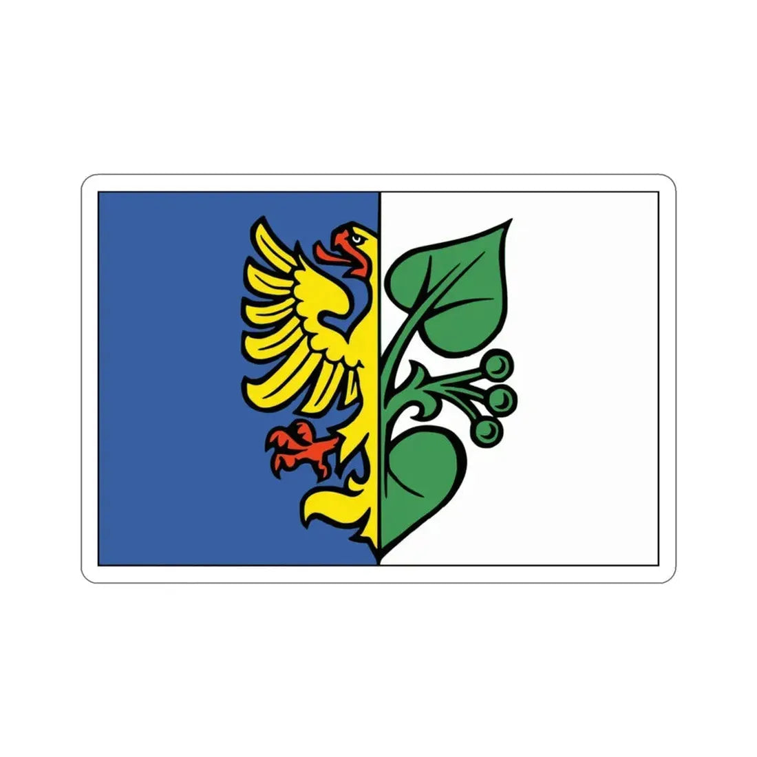 Flag of Karviná Czech Republic STICKER Vinyl Die-Cut Decal 3 Inch - The Sticker Space