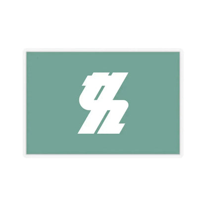 Flag of Kashiwa Chiba Japan - STICKER Vinyl Kiss-Cut Decal 4 Inch Transparent - The Sticker Space