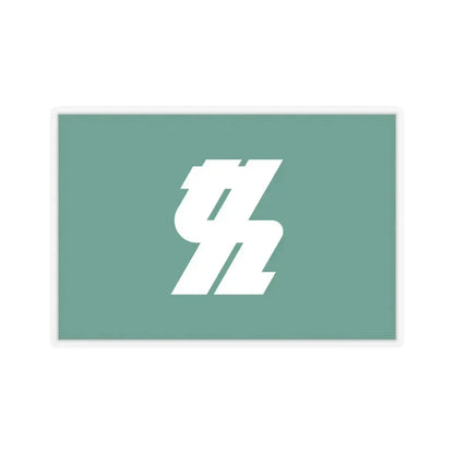 Flag of Kashiwa Chiba Japan - STICKER Vinyl Kiss-Cut Decal 6 Inch Transparent - The Sticker Space