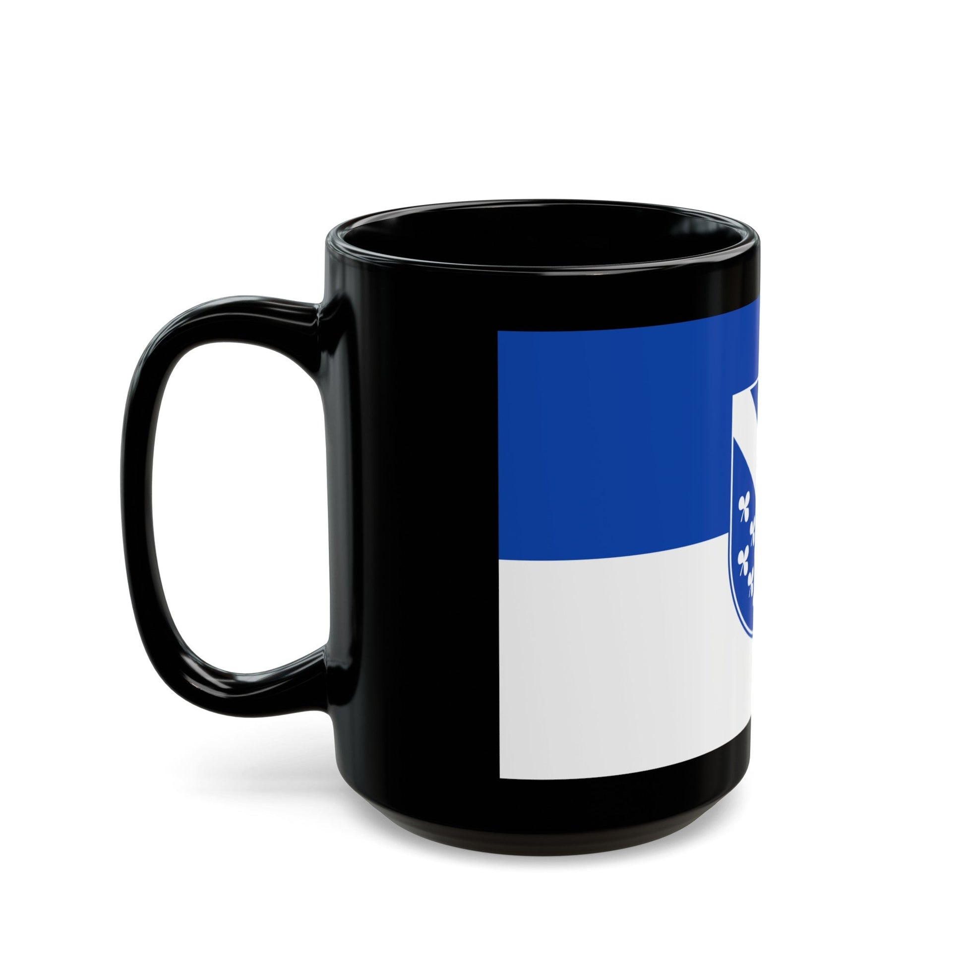 Flag of Kassel 2 Germany - Black Coffee Mug-The Sticker Space