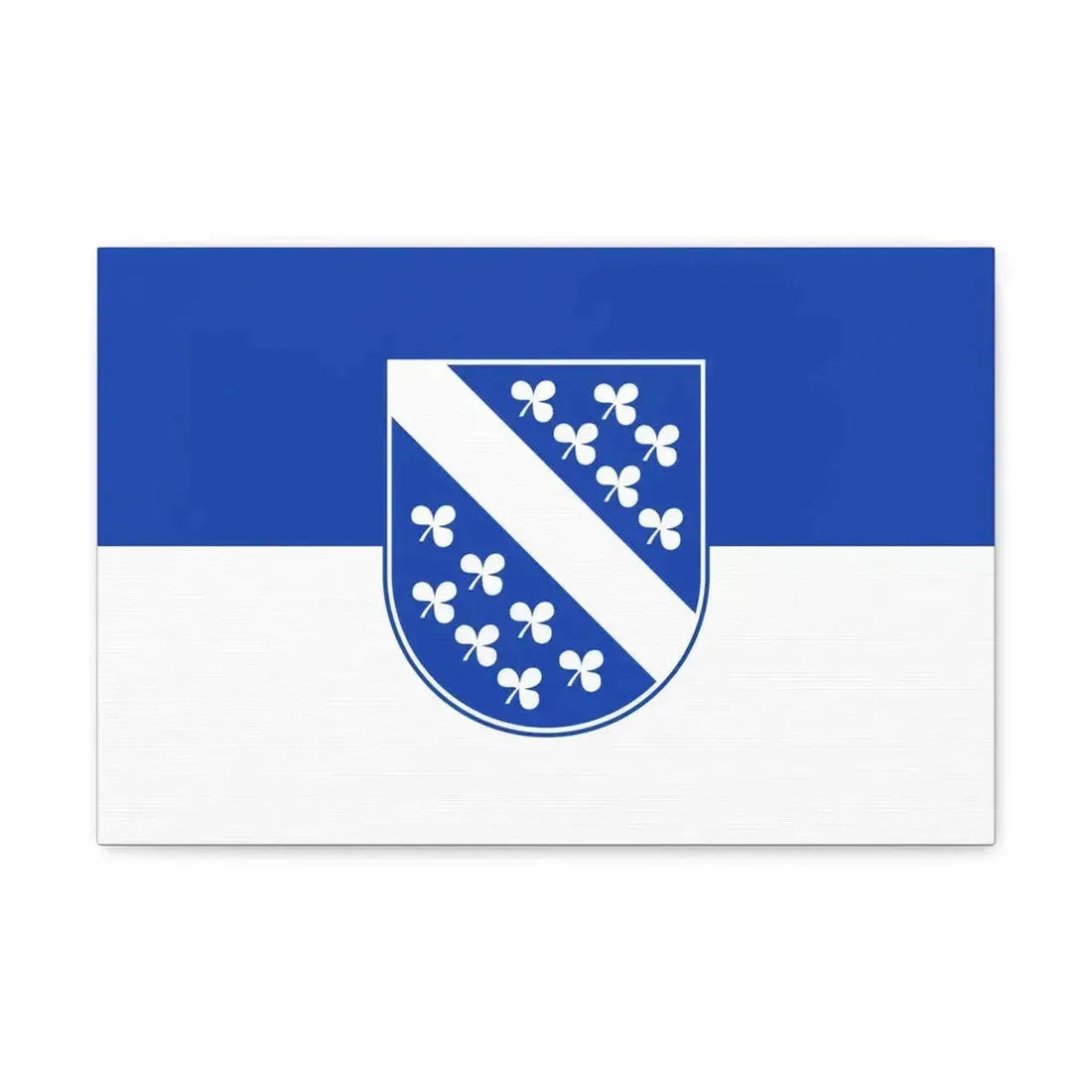 Flag of Kassel 2 Germany - Canvas Wall Art 18″ x 12″ 1.25" - The Sticker Space