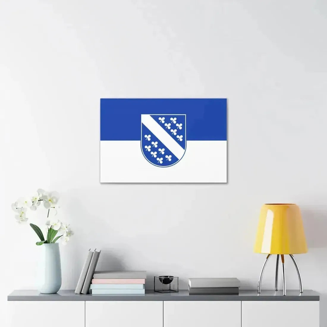 Flag of Kassel 2 Germany - Canvas Wall Art - The Sticker Space