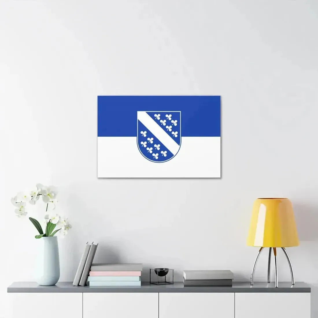 Flag of Kassel 2 Germany - Canvas Wall Art - The Sticker Space