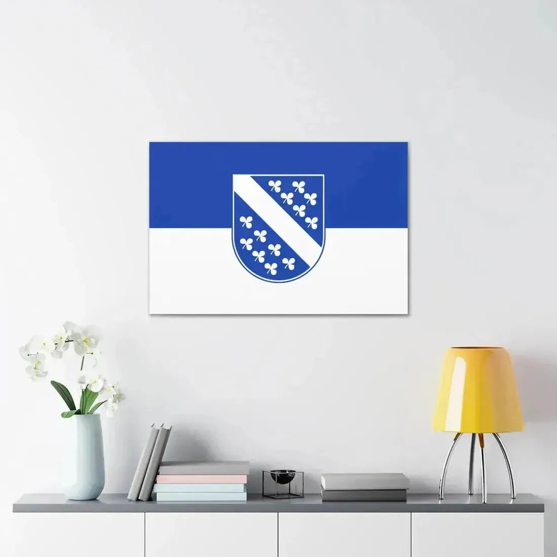 Flag of Kassel 2 Germany - Canvas Wall Art - The Sticker Space