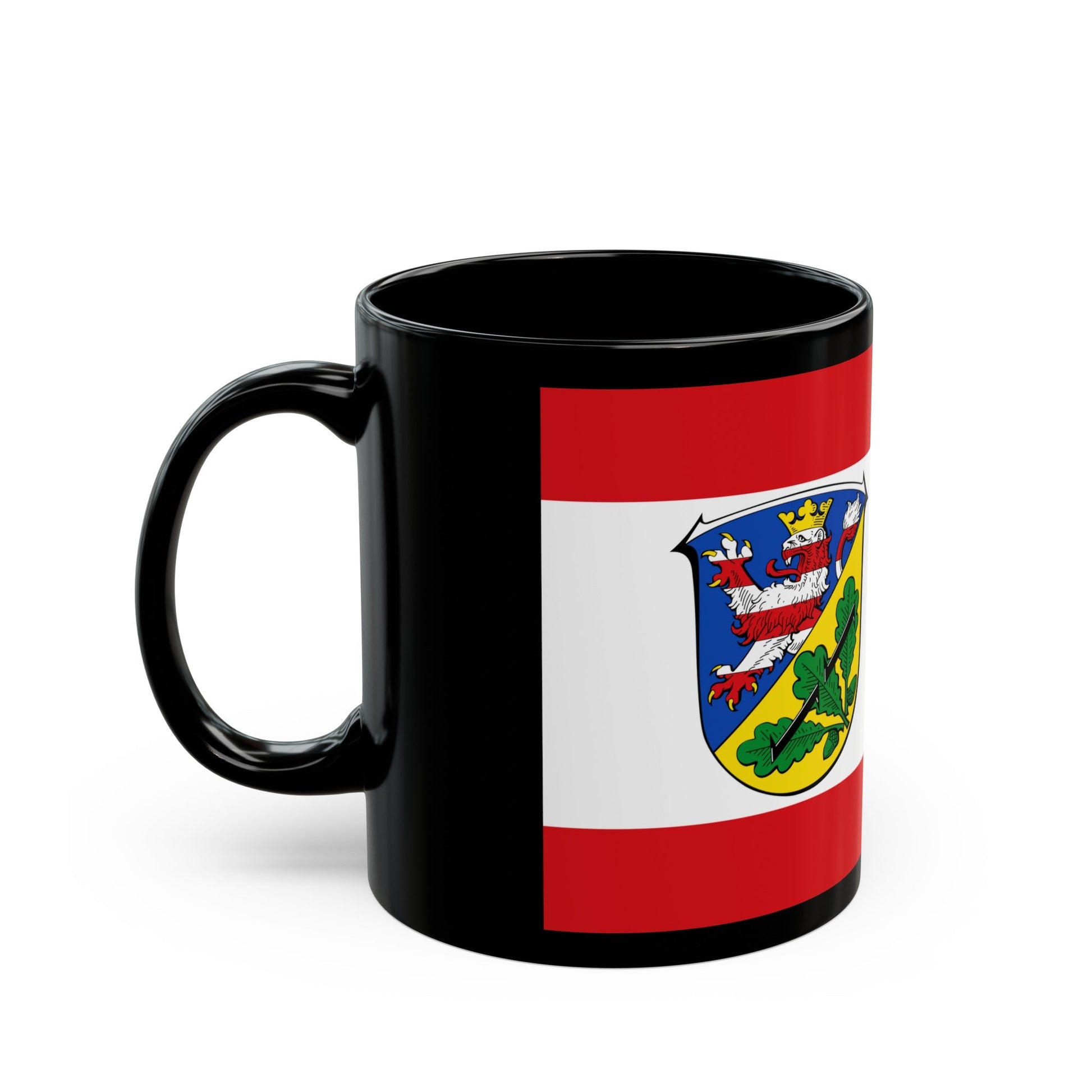 Flag of Kassel Germany - Black Coffee Mug-The Sticker Space